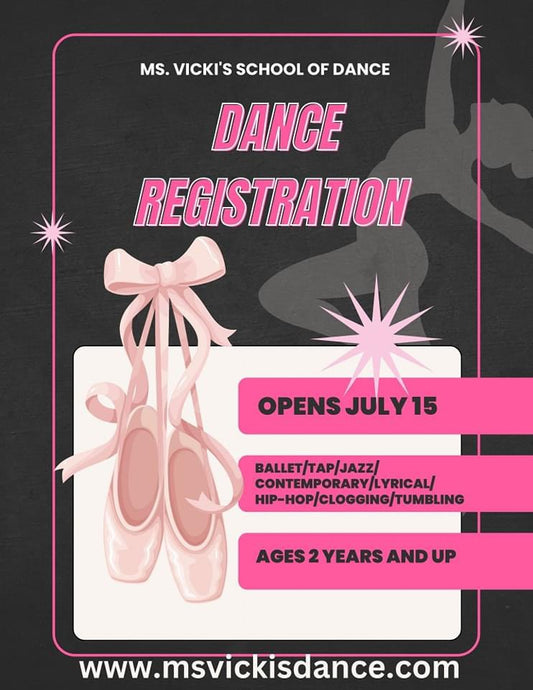 Dance Registration opens July 15th